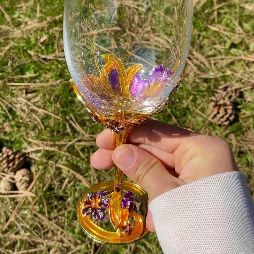 Rapunzel Wine Glass