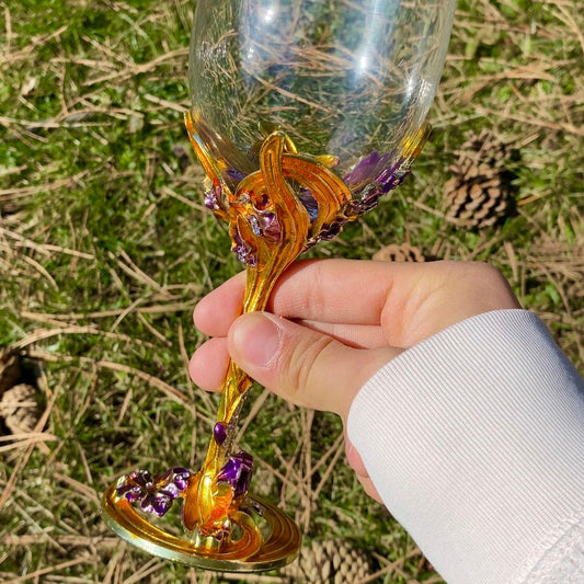 Rapunzel Wine Glass
